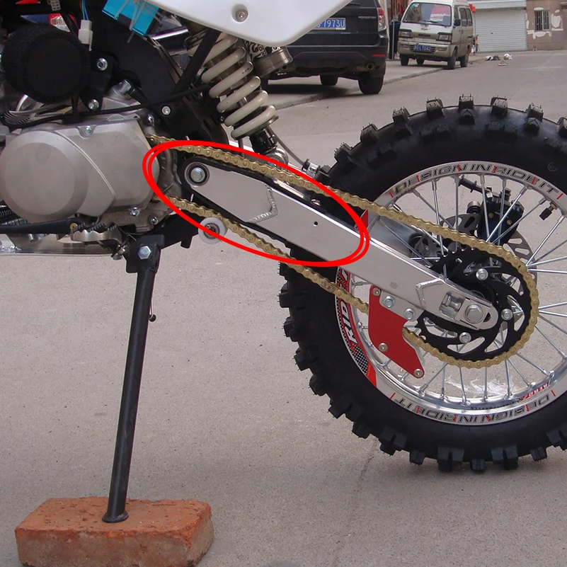 Chain Slider Rear Swingarm Cover Protector Guard Guide motorcycle chain guide cover for Pit Dirt Trail Bike Nylon plasticchain runner protector for pit bikes