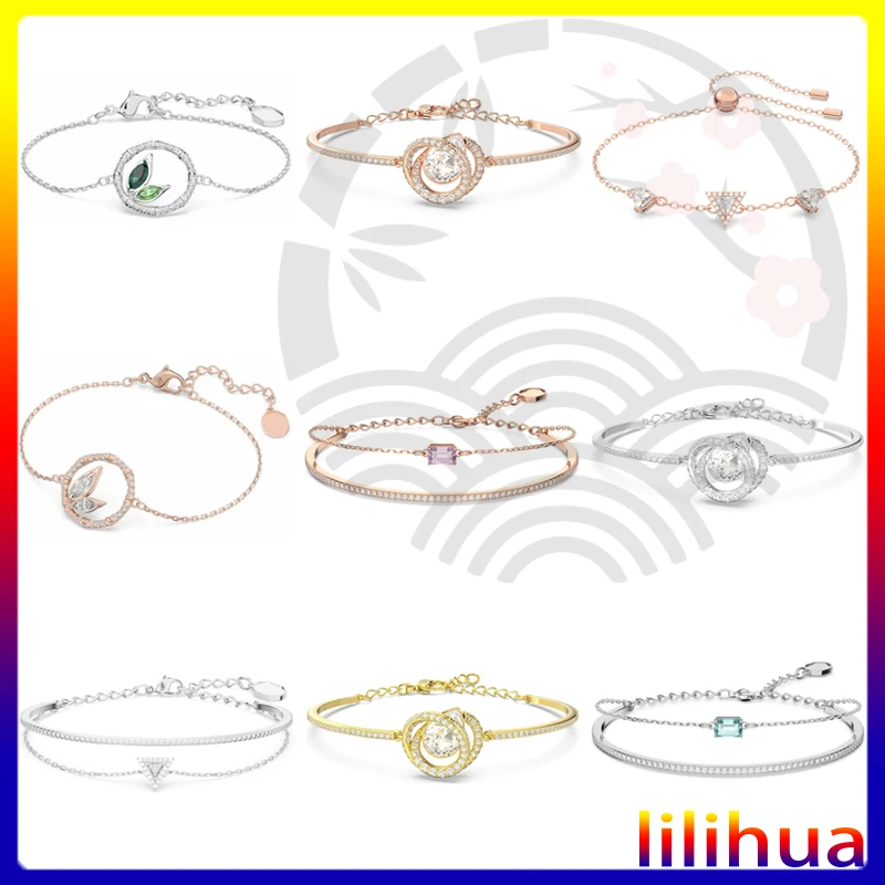 

SL019 Candy Crystal Rectangular Crystal Bracelet Surrounds Beautiful Ladies Bracelet High -quality Jewelry, Free Shipping