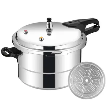Pressure Cooker 5L Pressure Cookware with Steamer Insert Aluminum Alloy Cookware for Meat Poultry Seafood Vegetable Kitchen Cook