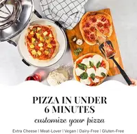 Crispy Crust Pizza Oven by  Electric Pizza Oven Indoor Portable, 12 Inch Indoor Pizza Oven Countertop 2