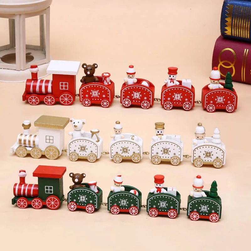 

Wooden Train Christmas Ornament Merry Christmas Decoration For Home Table 2023 Xmas Gifts Noel Natal Navidad Happy New Year 2023