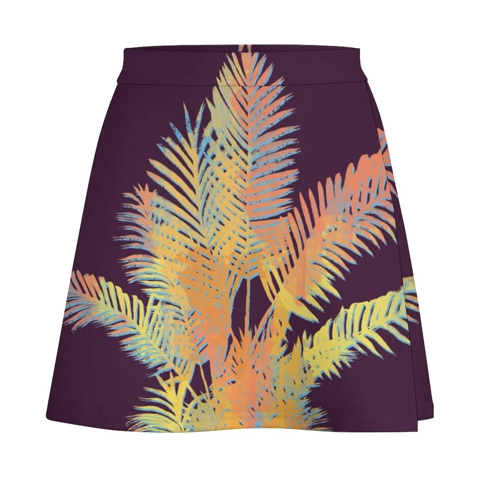 Colorful Tropical Vibes Mini Skirt skirts for woman Evening dresses