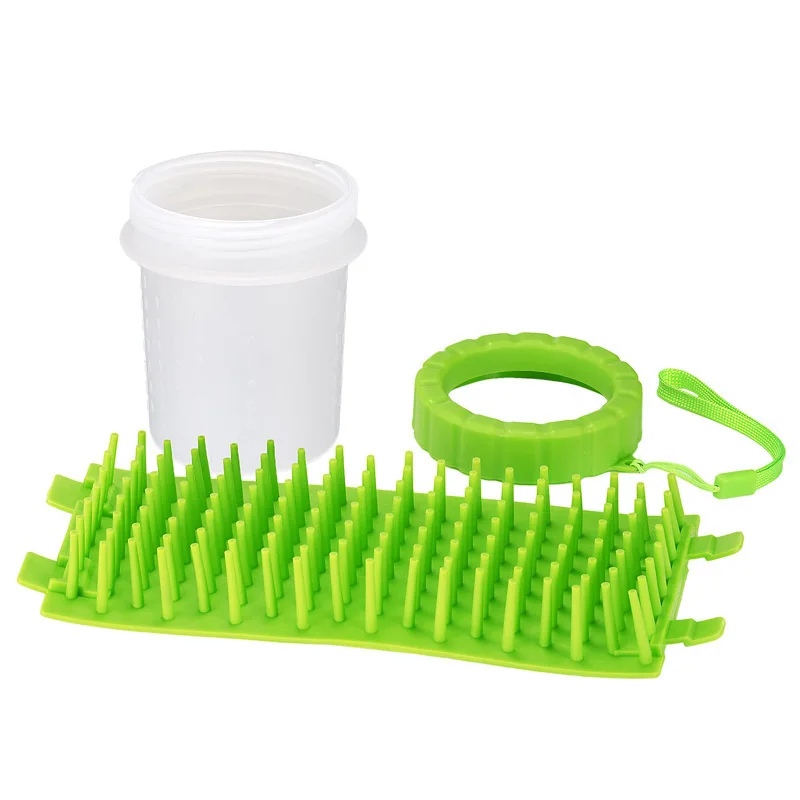Pet Cleaning Cup Soft Silicone Comb Portable Pet Foot Cup Claw Cleaning Brush Fast Dirty Cat Claw Bucket