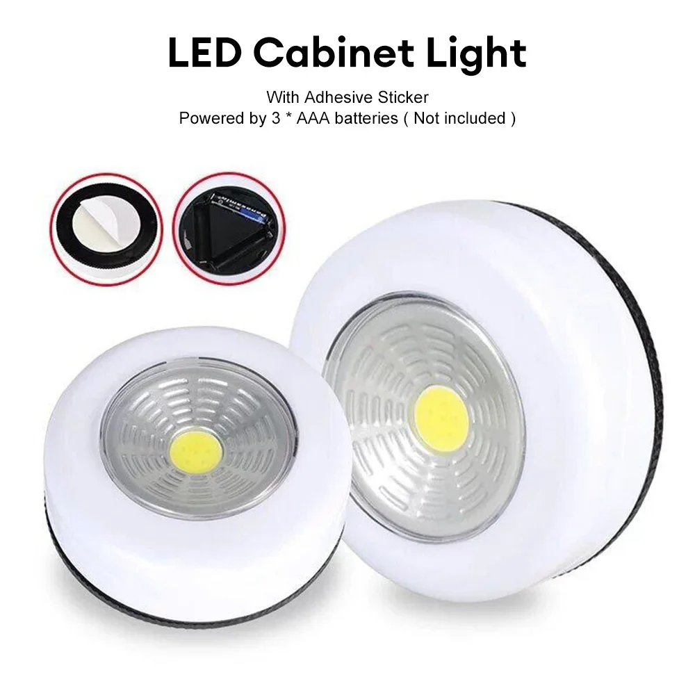 COB LED Under Cabinet Light With Adhesive Sticker Wireless Wall Lamp Wardrobe Cupboard Drawer Closet Night Light Home Supply led night light,led cabinet light,under cabinet light,cabinet lights,led cabinet lights