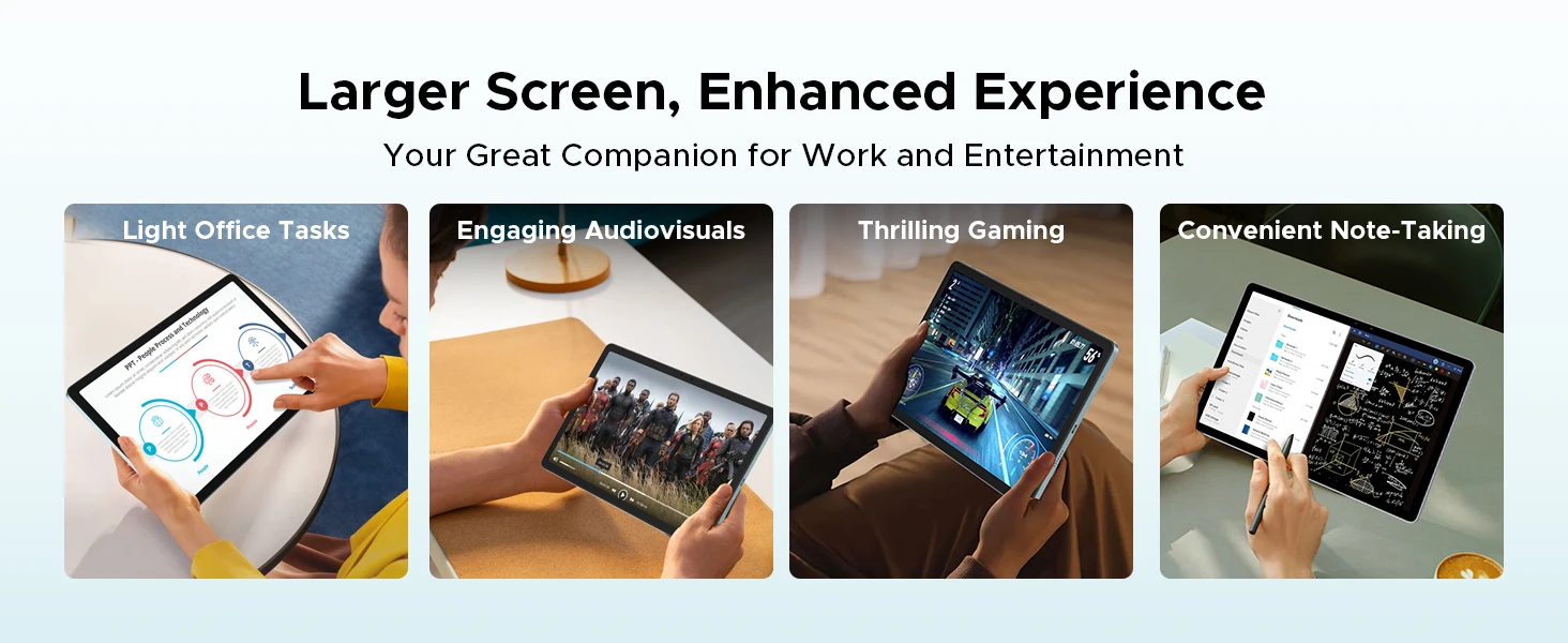 DOOGEE Tab E3+ Tablet 32GB 256GB 12" 2K Display Android 15 Helio G100 8800mAh Battery Gemini AI Smart Pad TabletPC