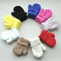 Baby Warm Gloves for 1-3 Years Kids Soft Breathable Mittens Thick Full Finger Gloves Solid Color Gift for Boys and Girls A2UB 1