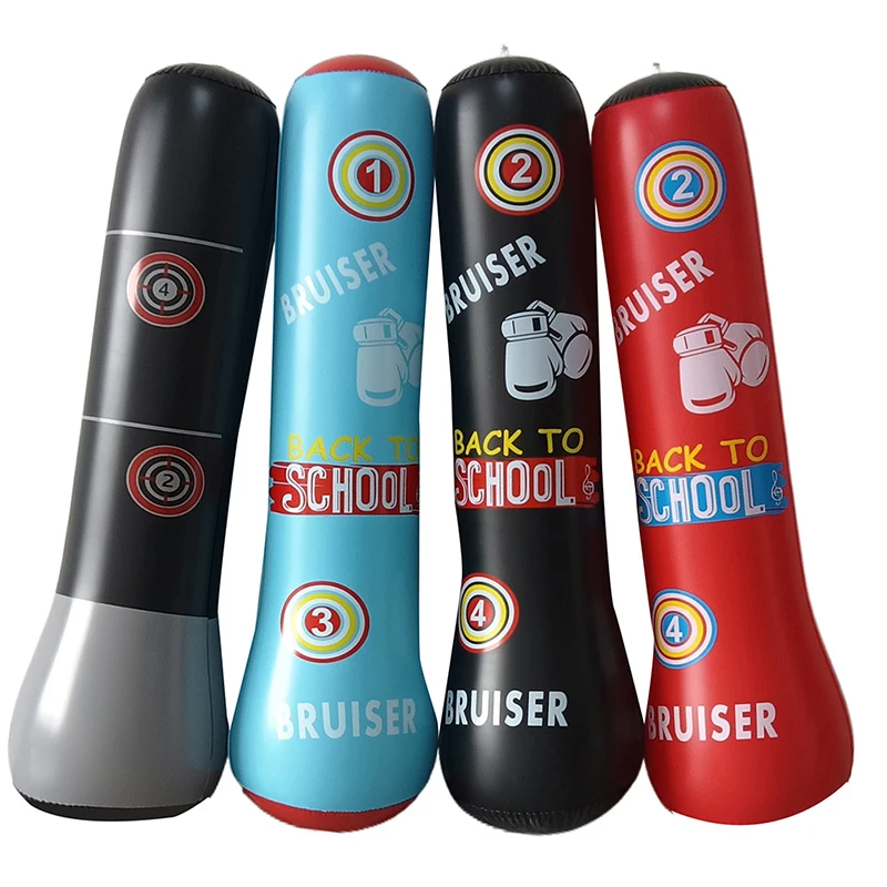 Children's Inflatable Boxing Column Inverted Punching Bag Training Equipment Household Vertical Sandbag Fitness Equipment