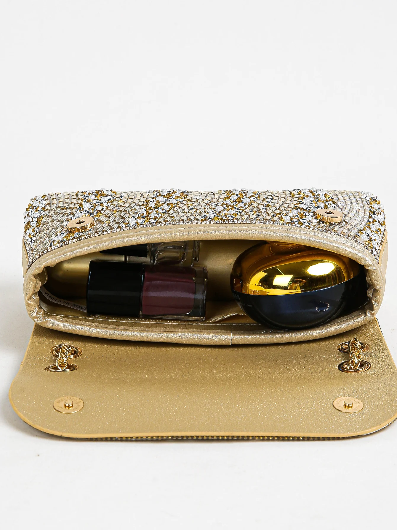 1 قطعة حقيبة مربعة فضية ، بريق بلينغ ، لامعة براقة...