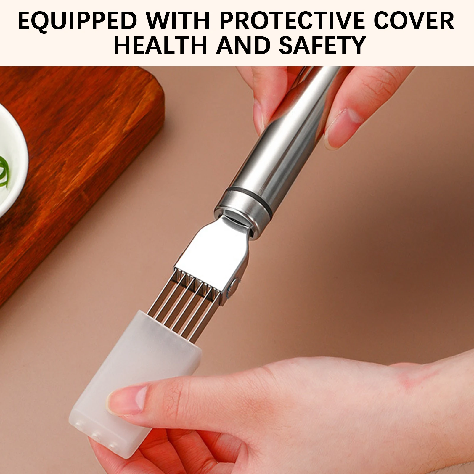 Multi Function Shredded Onion Slicers with Cover Sharpen Stainless Shredded Green Onion Cut Slicer Kitchen Vegetable Cutter Tool