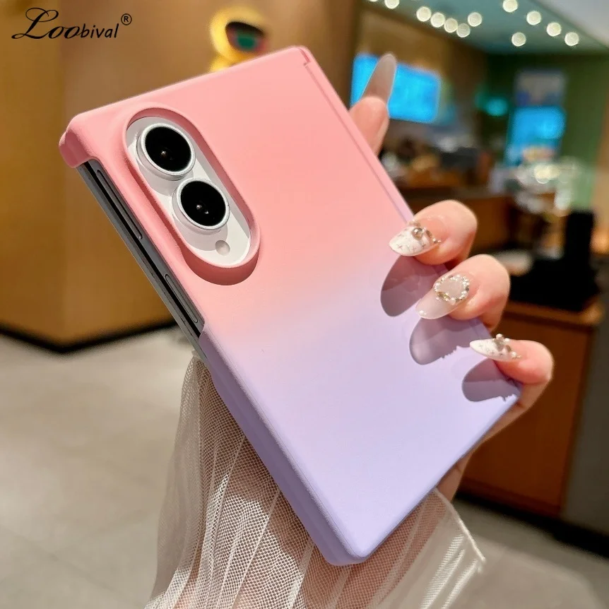 Luxury Gradient Double Color Matte Shockproof Hard PC Slim Frosted Case