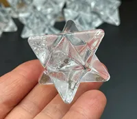 Natural Clear Crystal Merkaba Crystal Stones Energy Minerals Jewelry Healing Decoration 1