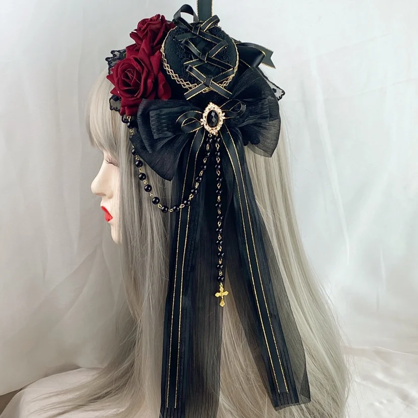 Fashion Hat Lolita Gothic Flat Hat Hairware Accessories