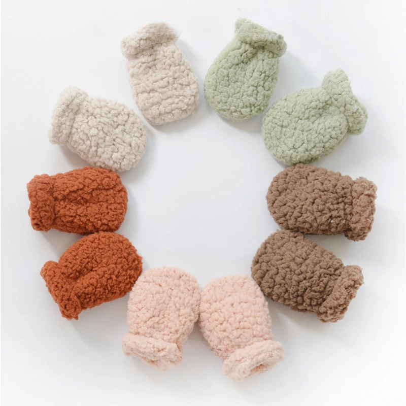 Winter Gloves Baby Mittens Anti Scratching Gloves Autumn Winter Warm Kids Gloves Mittens Anti-scratch Face Gloves for Baby Boy Girl