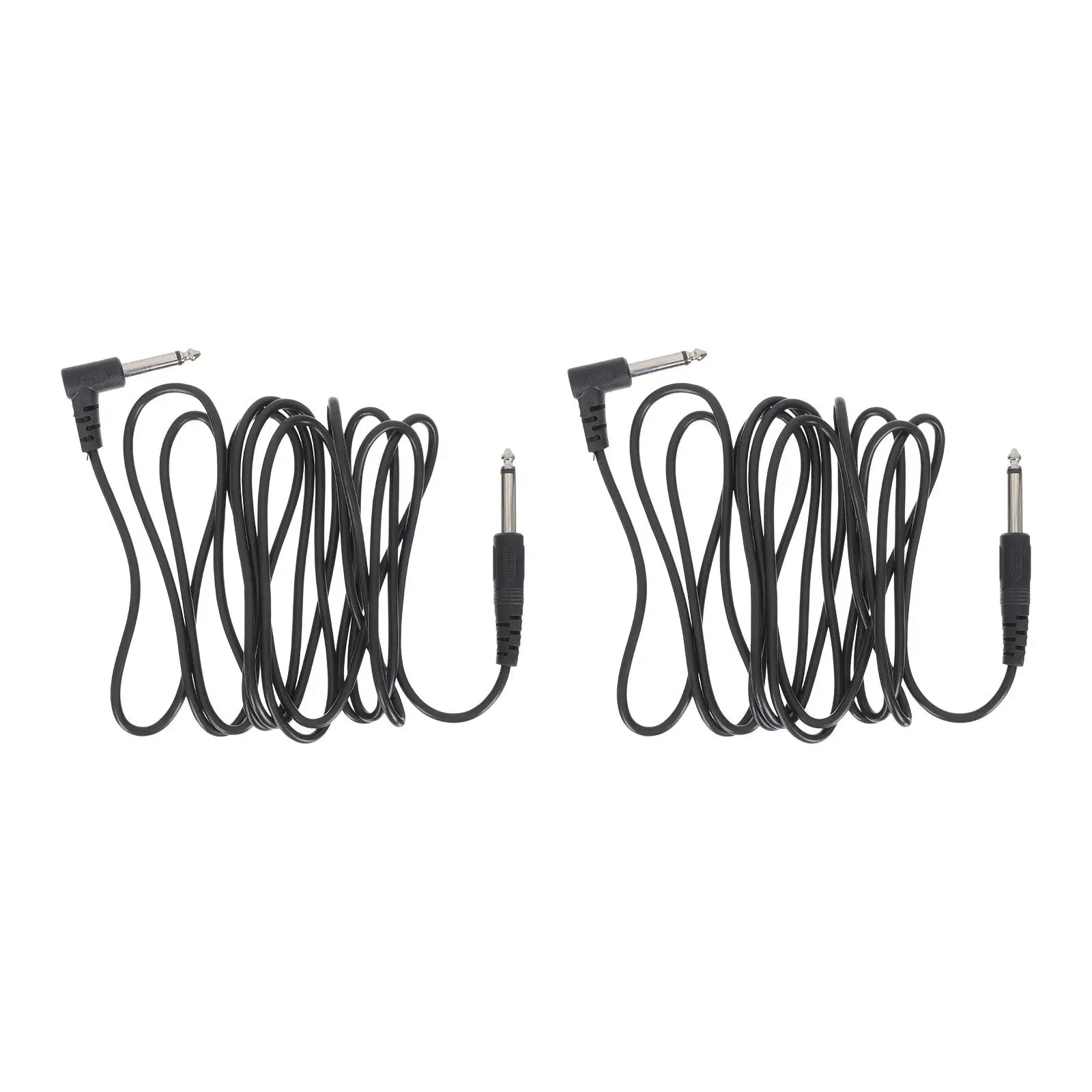 기타 전자 악기용 3Pcs 6.35mm 오디오 와이어, 앰프 스튜디오 녹음용 커넥터 케이블, 강력한 구조 사용