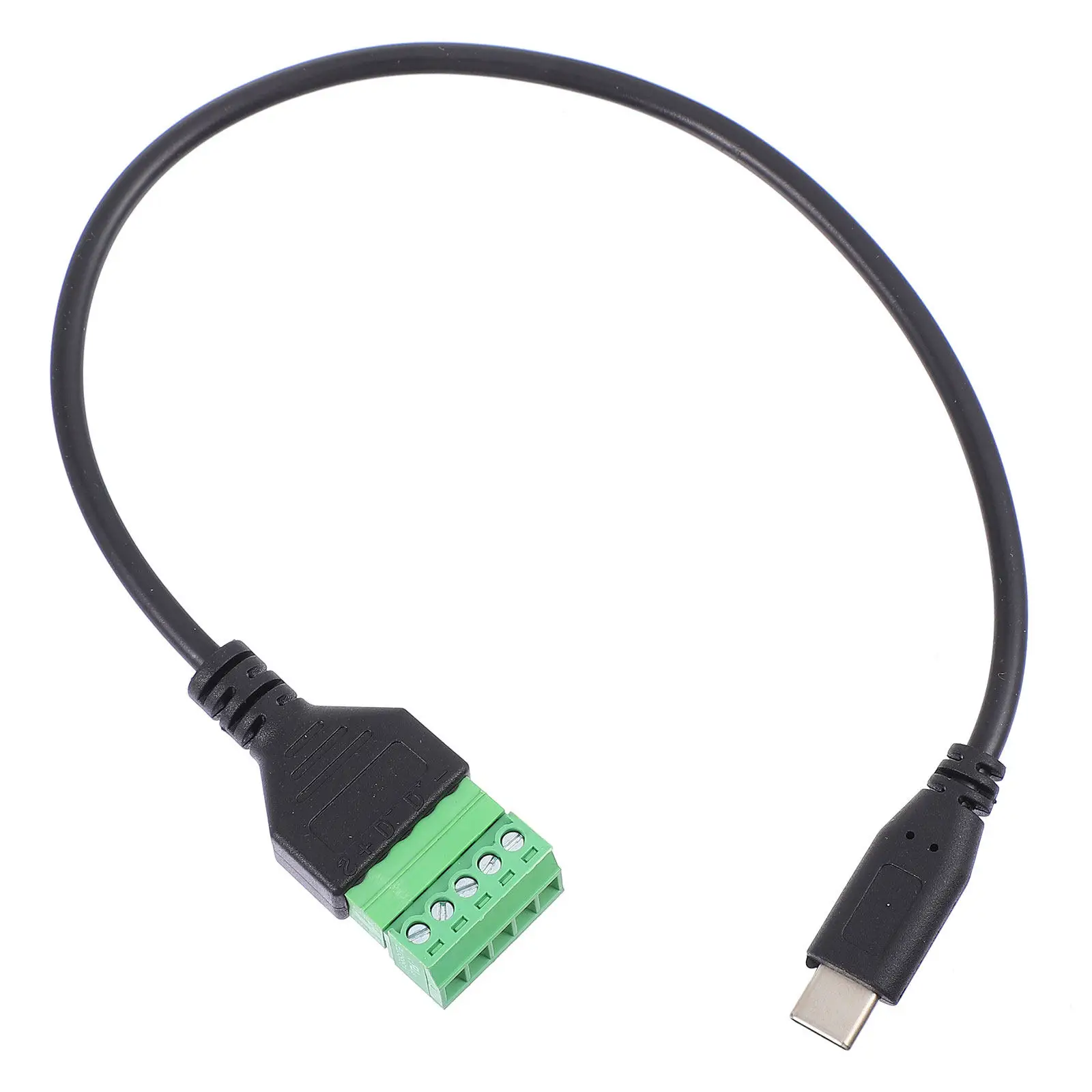 컴퓨터 태블릿용 USB Type-C 나사식 터미널 케이블 무용접 어댑터 5핀 데이터 변환기