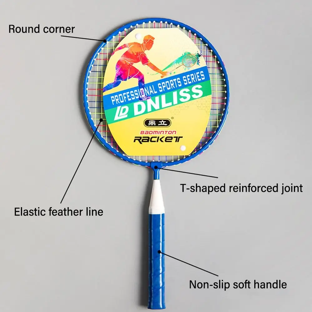 1 Set Durable Lightweight Parent Child Interaction Indoor Outdoor Sports Shuttlecocks Double Racquets Children Badminton Rackets badminton racket badminton set badminton racket set