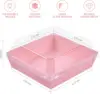 Small Charcuterie Boxes with Clear Lids, To Go Paper Disposable Food Containers, 5 Inches Bakery Dessert Boxes 3
