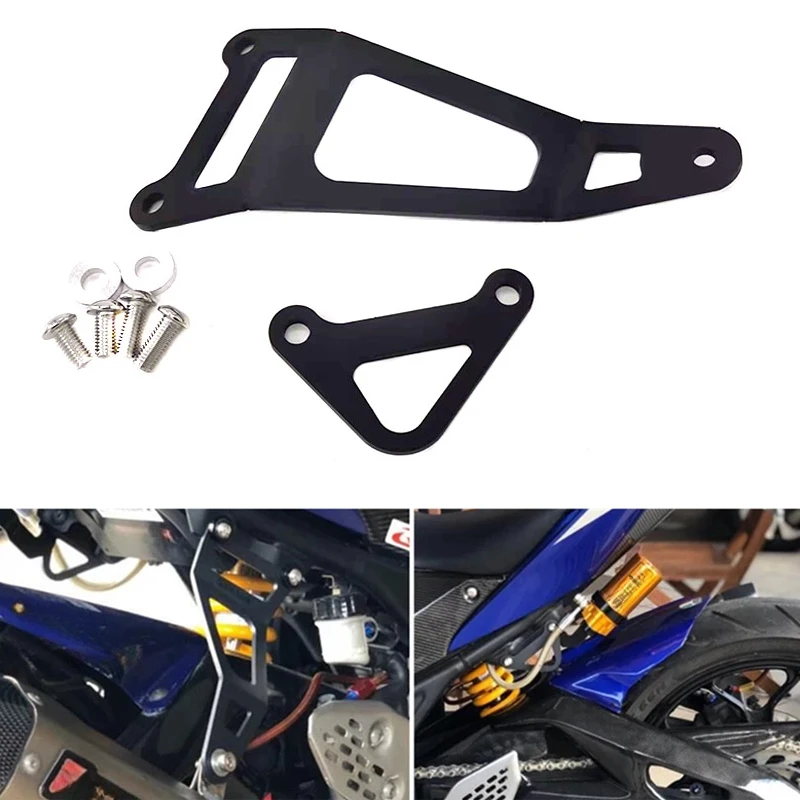 

Racing Motorcycle Rear Footrest Remove Exhaust Muffler Reinforcement Bracket For YAMAHA MT-03 MT-25 YZF-R3 YZF-R25 2014-2023