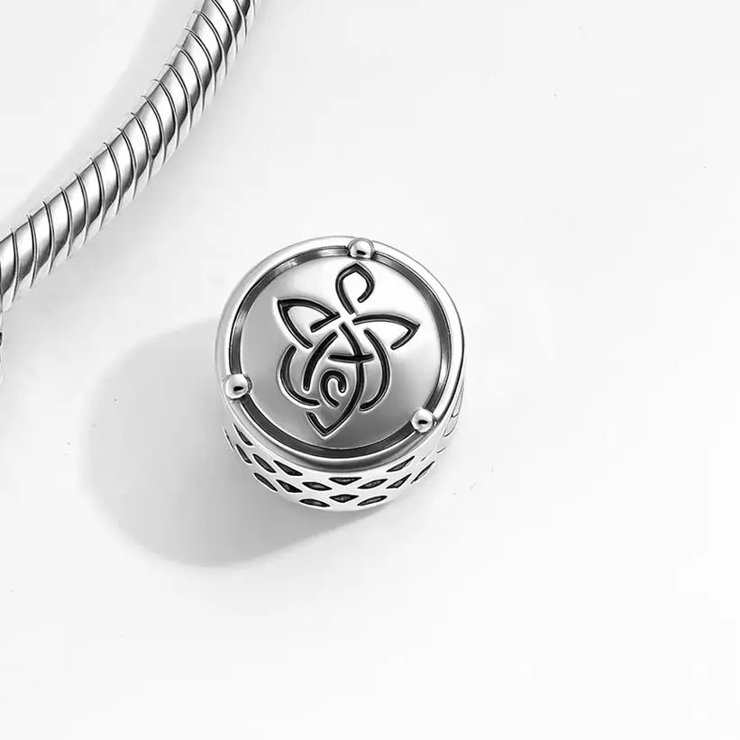 stillhouse Engelsknoten, Glück, keltischer Knoten, 925er Sterlingsilber, Symbole, Charm-Perlenschmuck, Geschenke, passend für Original-Armbänder, DIY-Schmuck