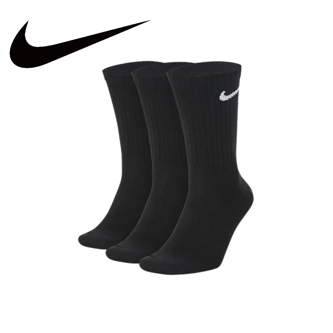 thumbnail image 1 of NIKE Calcetines de entrenamiento unisex ligeros y de secado rápido 3 pares Calcetines de soporte de otoño Cómodos y suaves, 1 of 4