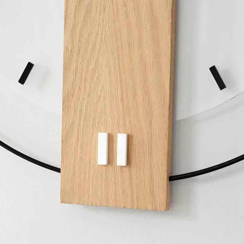 Mute Wood Wall Clocks Circular Luxury Bedroom Wall Clock Simple Living Room Decor Creative Modern Clocks Office Home Decoration wall clock