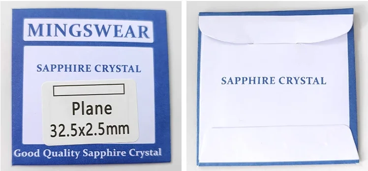 

2.5mm Flat Round Clear Sapphire Crystal Replacement 36mm to 42.5mm