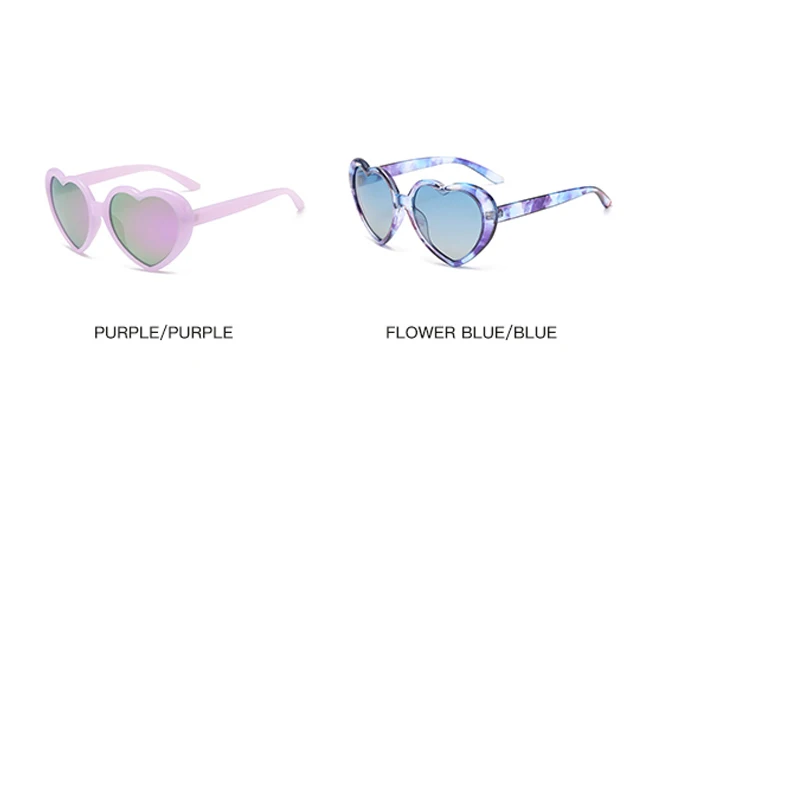 Radfahren Mode Polarisierte Fantasy Gradient Sonnenbrille Beliebte Pfirsich Herz Brillen Anti UV Sonnenbrille Bunte Regenbogen Design – Detail 4