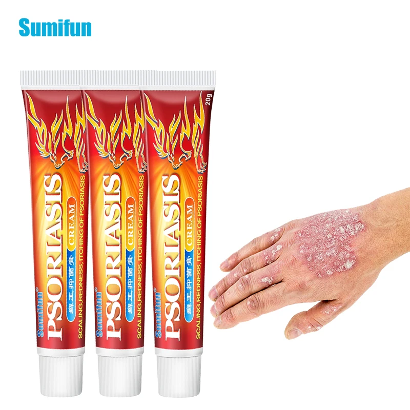 

3Pcs Sumifun Psoriasis Cream Antipruritic Ointment For Pruritus Eczema Dermatitis Antibacterial Anti-Itch Chinese Herbal Plaster