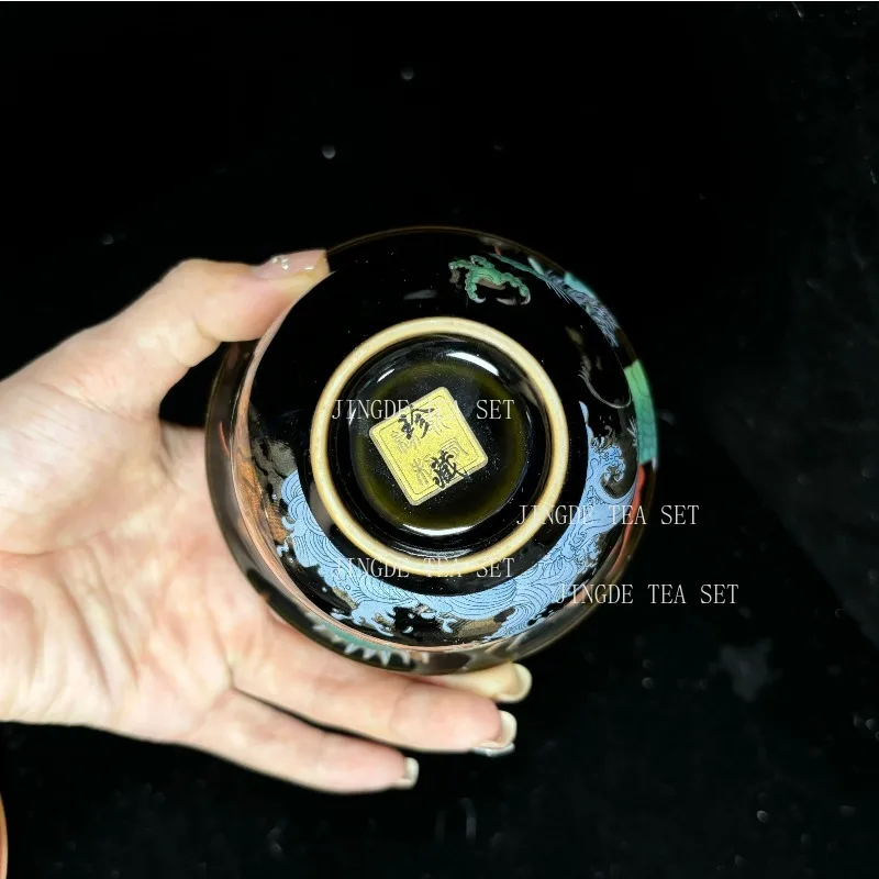 Enamel Color Three CAI Gaiwan Exquisite Ceramic Tea Bowl with Lid Cup Chinese Tea Set Gifts High Quality Tea Infuser