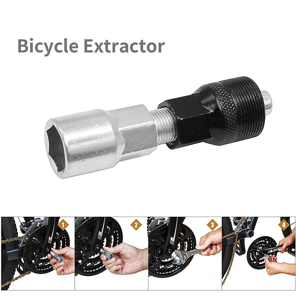 Bicycle Crank Removal Tool Bike Crankset Puller Pedal Wrench MTB Bike Crankset Pedal Crank Pull Bolt Remover Cycling Repair Tool