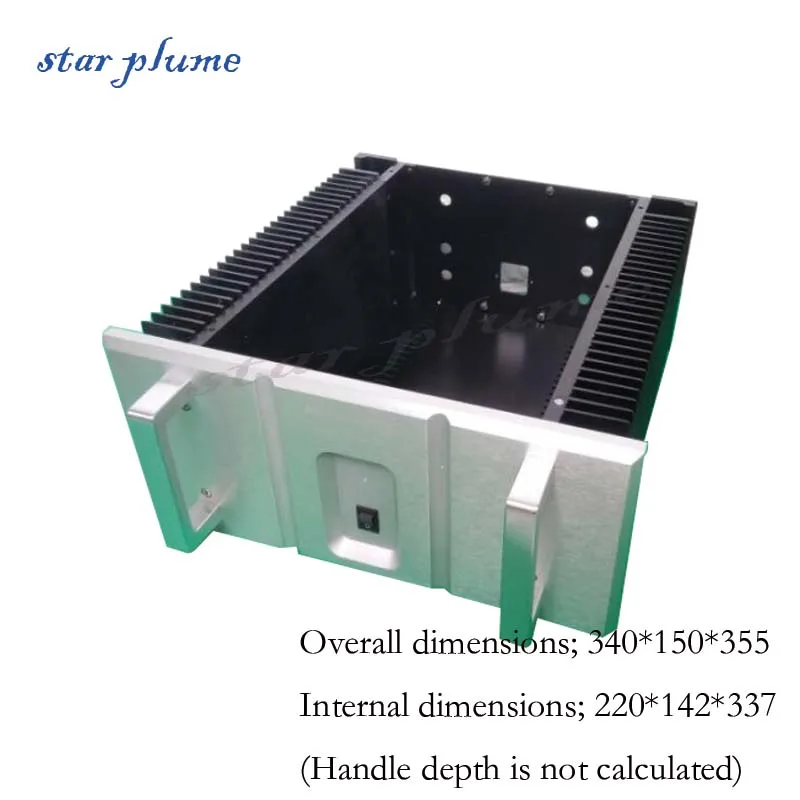 (329*150*392mm) All-aluminum Amplifier Case With Heat Dissipation On Both Sides JC3 Class A Amplifier Chassis Shell DIY box 400 150 373mm 4015 all aluminum amplifier case with heat dissipation on both sides class a amplifier chassis shell diy box