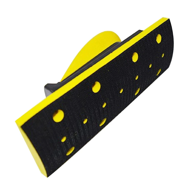Practical Vacuum Hand Sanding Block Hook & Loop Disc for Wood Polishing Household Cleaning Car Maintenance Fine Grinding