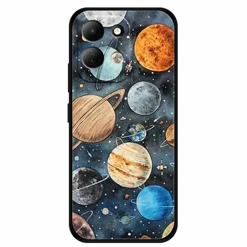 Lion Design Soft Silicone Phone Cover - Black TPU Bumper Case