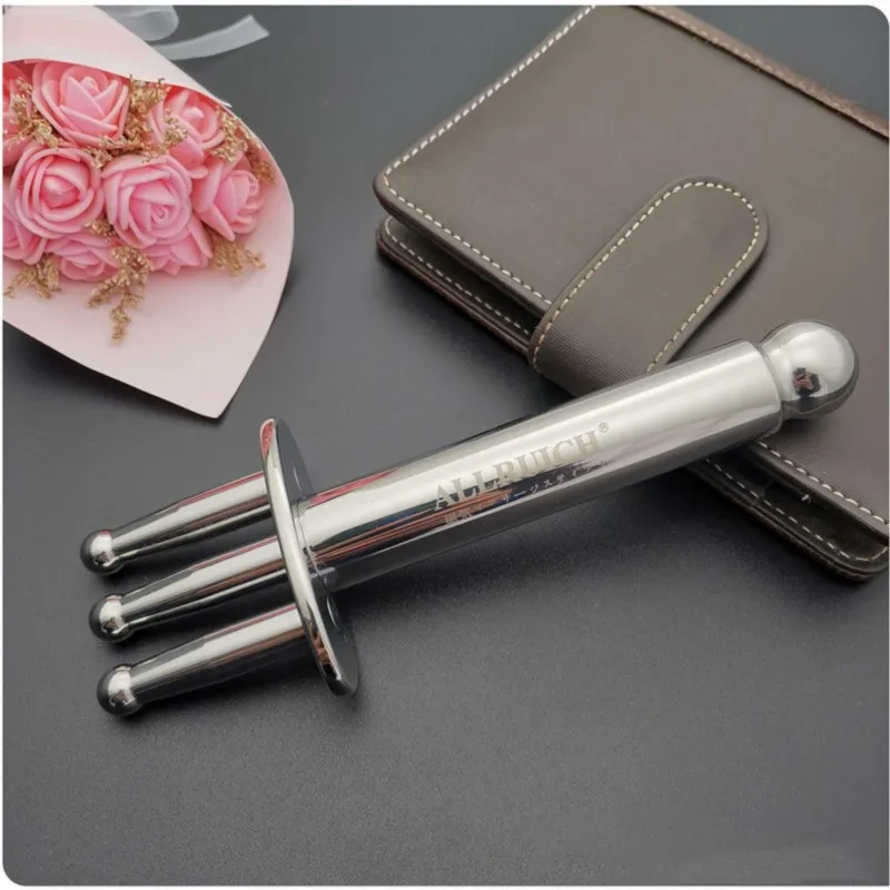 Trigeminal magnetic fork magnetic acupoint massage on meridians and collaterals acid expelling rod dredging lymph magnetic fork
