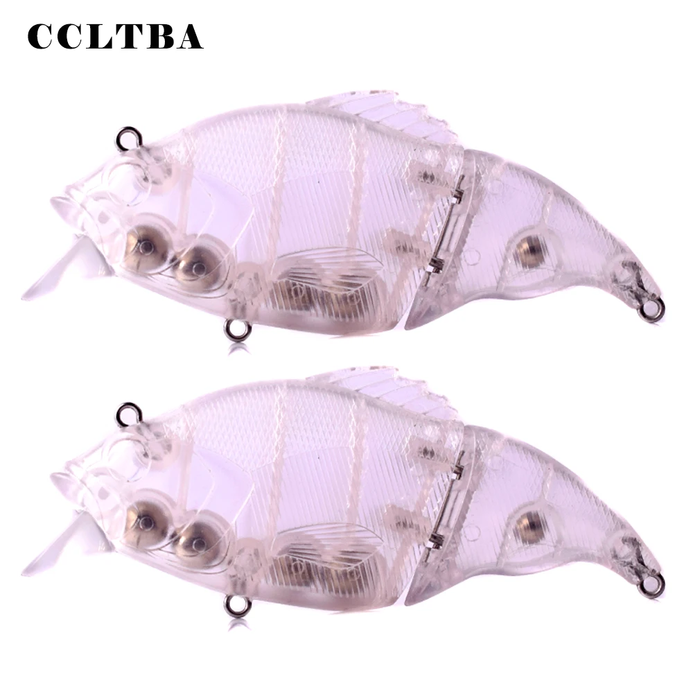 10PCS Shark Lure Swimbait Fabric Connection Body Sinking Jointed Hard Bait  13.5CM 35.4G Fishing Unpainted Blanks