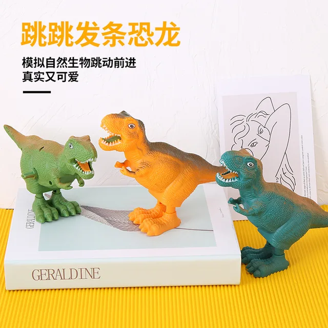 Novelty Dinosaur Wind Up Toys Clockwork Walking Kids Classic Educational Toy Gifts for Boy Girl Kids 3