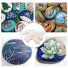 12 Pcs Marble Rocks for Painting Painted Stone DIY Craft Stones White Crafts Child 5