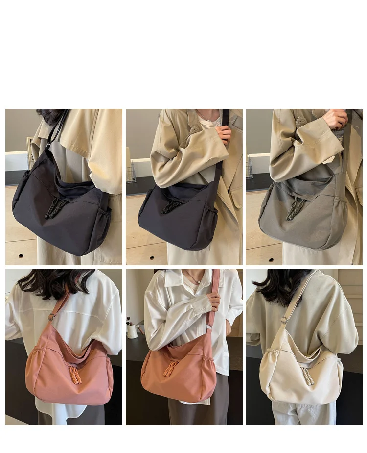 Schoudertas voor dames, grote canvas tote tas voor onderweg_voghion.com