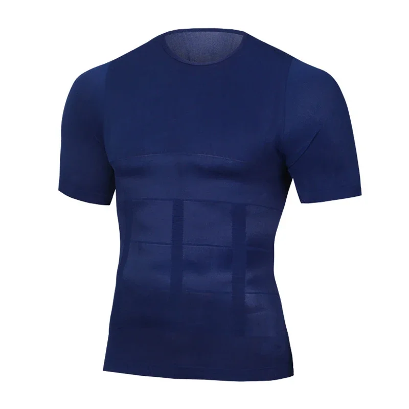 Men Slimming Body Toning T-Shirt Corrective Posture Belly Fat Control Compression Slim Corset Man Modeling Underwear Body Shaper