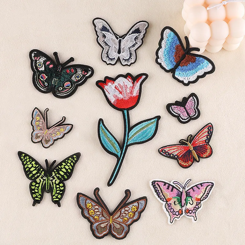 

1pcs Mix Butterfly Patches for Clothing Iron on Embroidered Sew Applique Cute Patch Fabric Badge Garment DIY Apparel Accessories