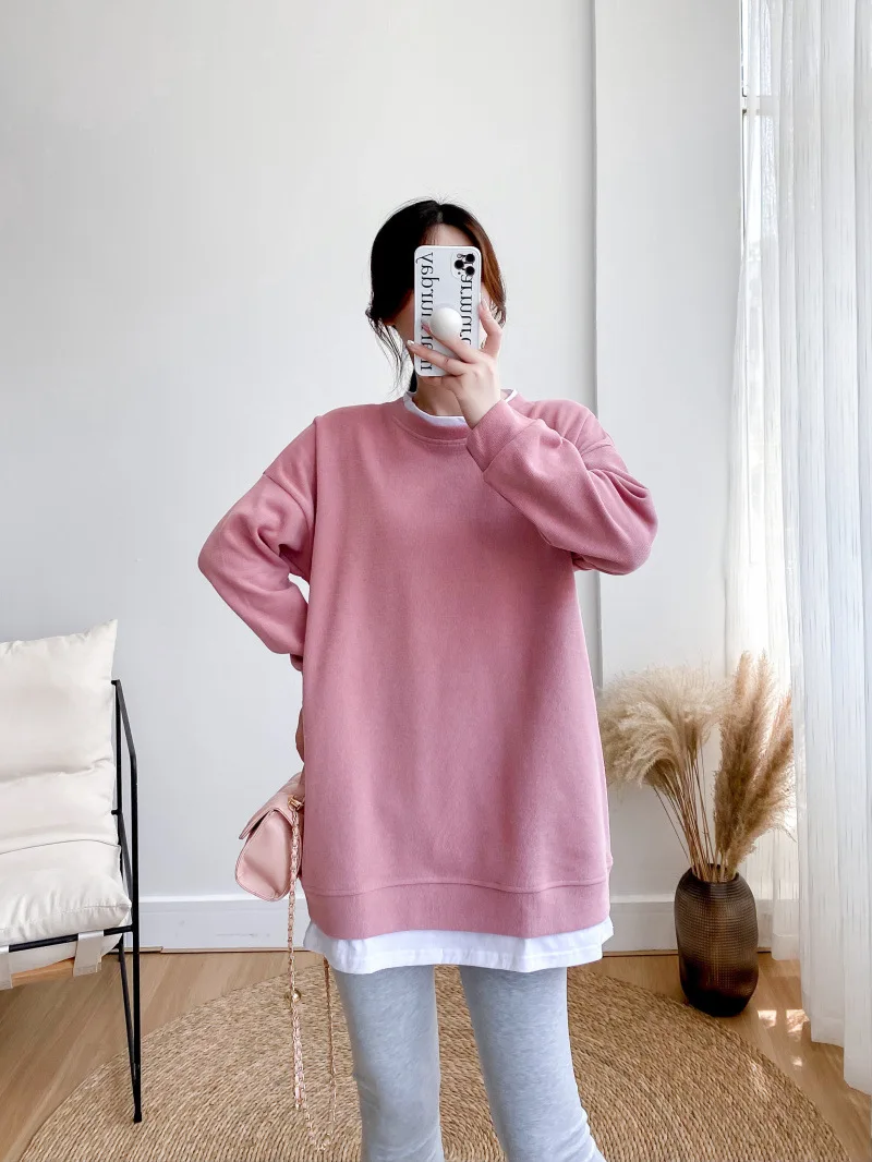 Spring And Autumn Cotton Maternity Clothes Cute Print Clothes For Pregnan Sweatshirt For Nursing Mothers Breastfeeding Clothes
