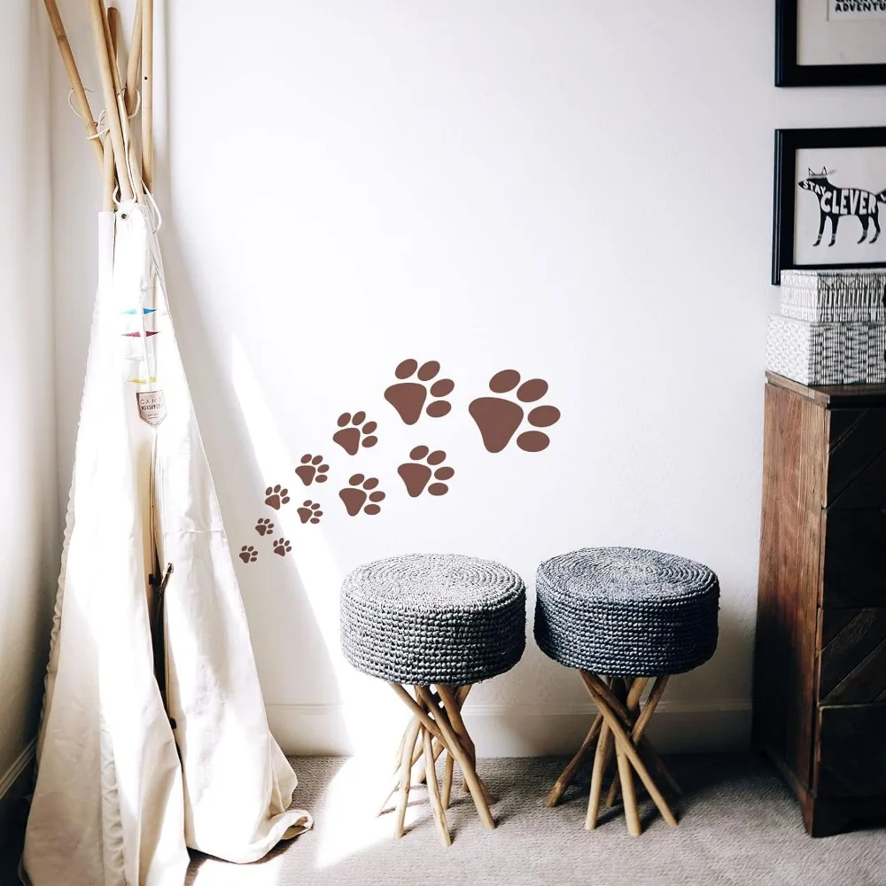 Reusable Dog Paw Stencil For Painting - Small & Large Sizes For Walls, Crafts, Wood Signs - View #7