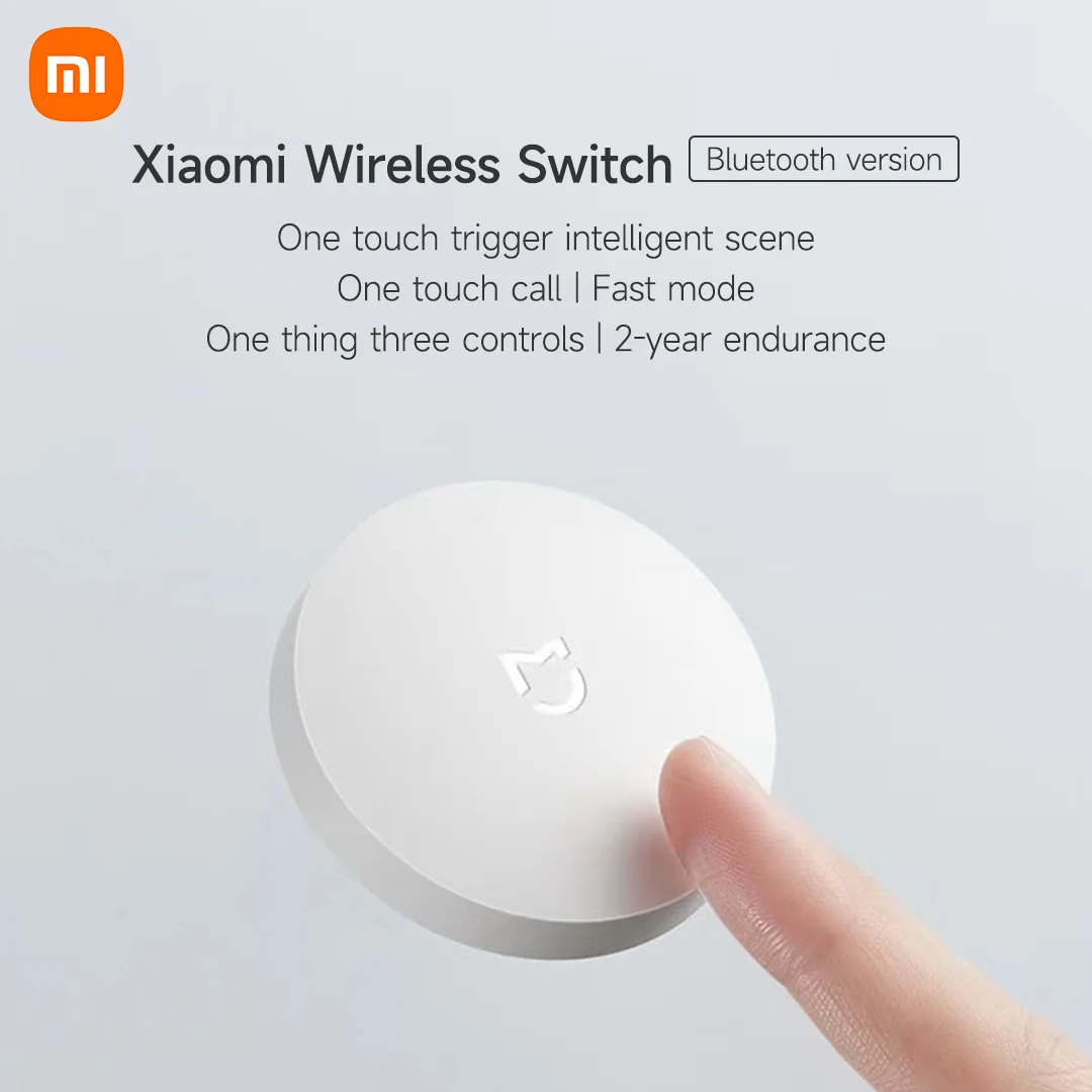 Xiaomi Smart Wireless Switch for xiaomi Smart Home House Control Center Intelligent Multifunction wireless key bluetooth version