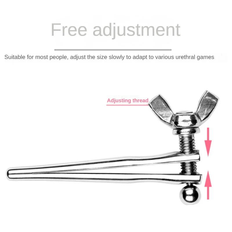 Urethral Dilator Penis Plug Insert Sounding Rods Adjustable Size Urethra Plug Sex Toys For Men Masturbators Horse eye stick BDSM urethral dilator silicone urethral dilator