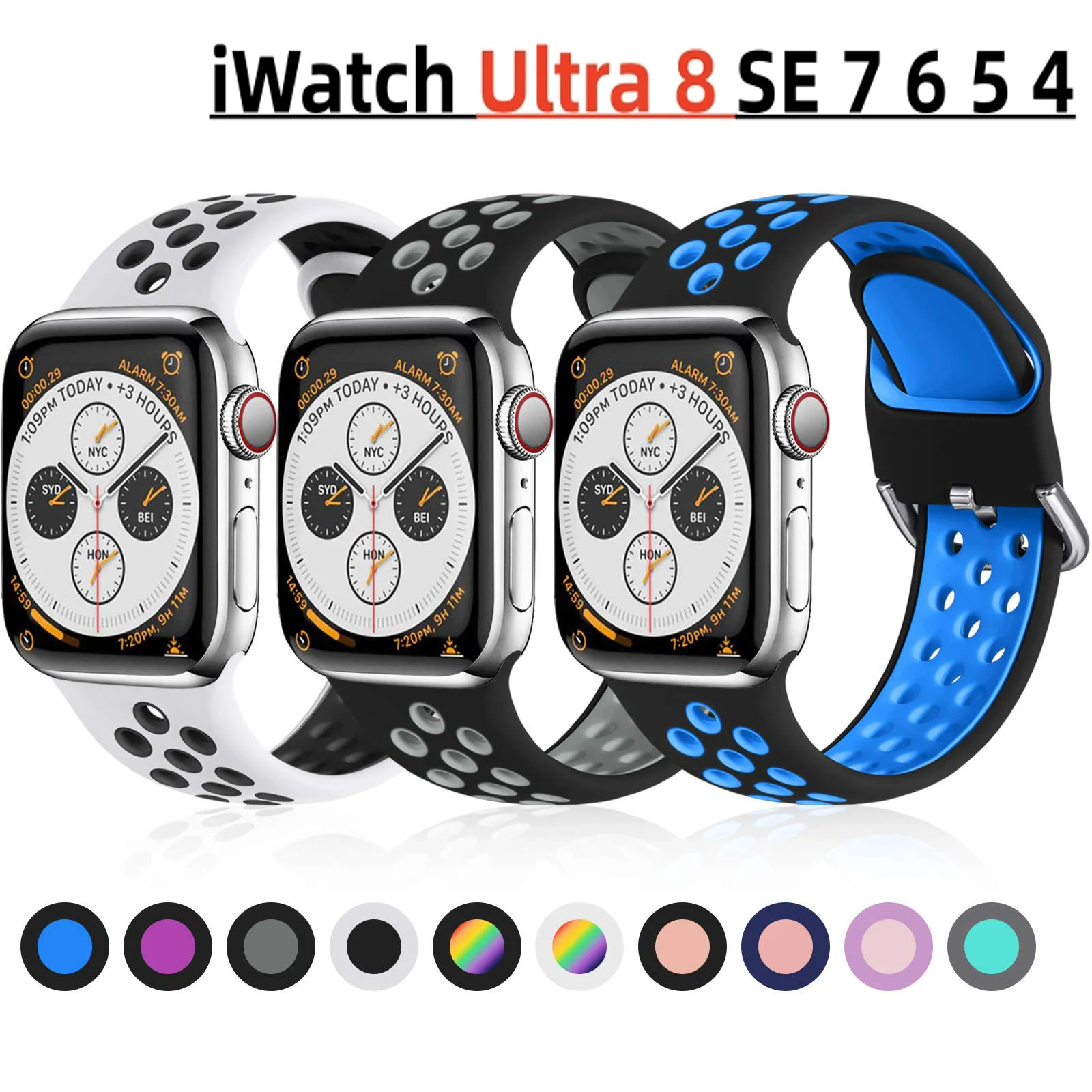 Breathable Silicone Sport Band Strap