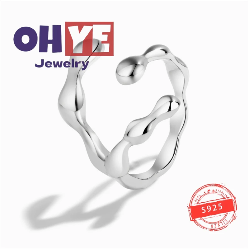 

European and American Fashion trends fine jewelry 925 sterling silver Ring Halloween Couples Gifts luxury brand rings for women