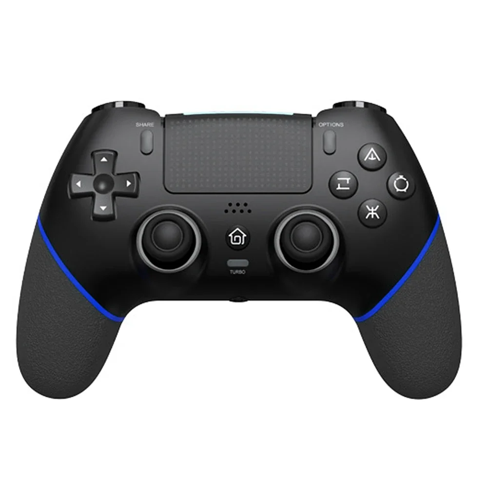 Controller di gioco wireless Giroscopio a 6 assi Controller console Bluetooth Macros Turbo Joystick effetto Hall a doppia vibrazione per PS4