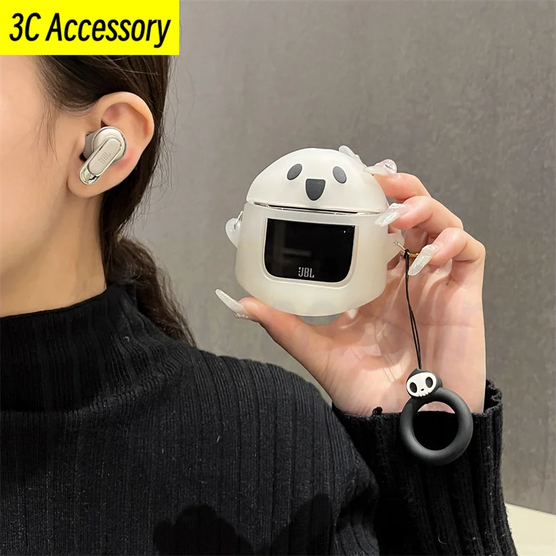 Per Jbl Tour Pro2 Accessori Per Auricolari Bluetooth Wireless Custodia Protettiva In Silicone Con Design Fantasma Simpatico Cartone Animato Per Jbl To