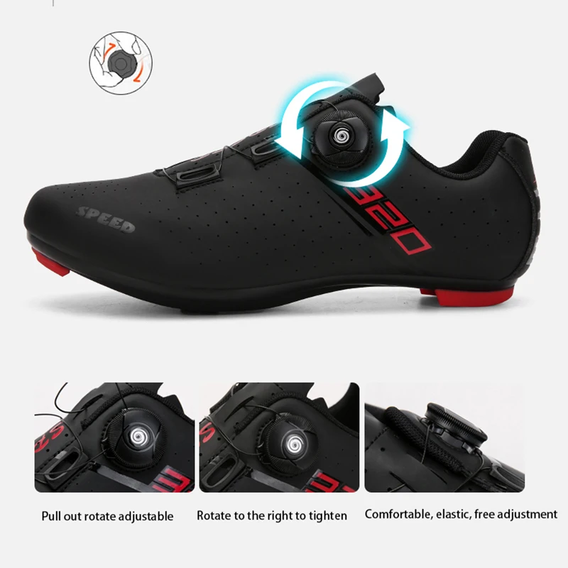 Unisex Fahrradschuhe MTB Atmungsaktive Offroad-Mountainbike-Schuhe Rennrad SPD Pedal-Booster Hochwertige Fahrradausrüstung – Detail 4