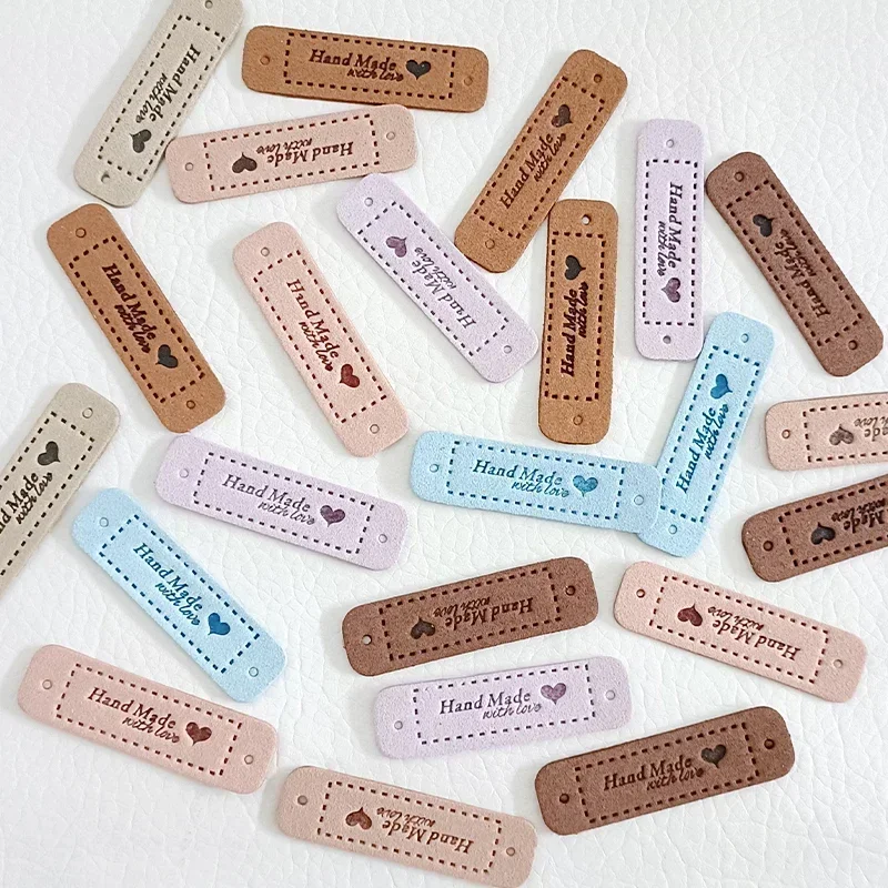 Leather Labels Clothing Labels Leather Tags Garment Labels Sewing Labels 10pcs